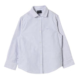 Fay Camicia Tinta Unita Manica Lunga con Fantasia A Righe per Bambino FV5P30 BIANCO FAY 