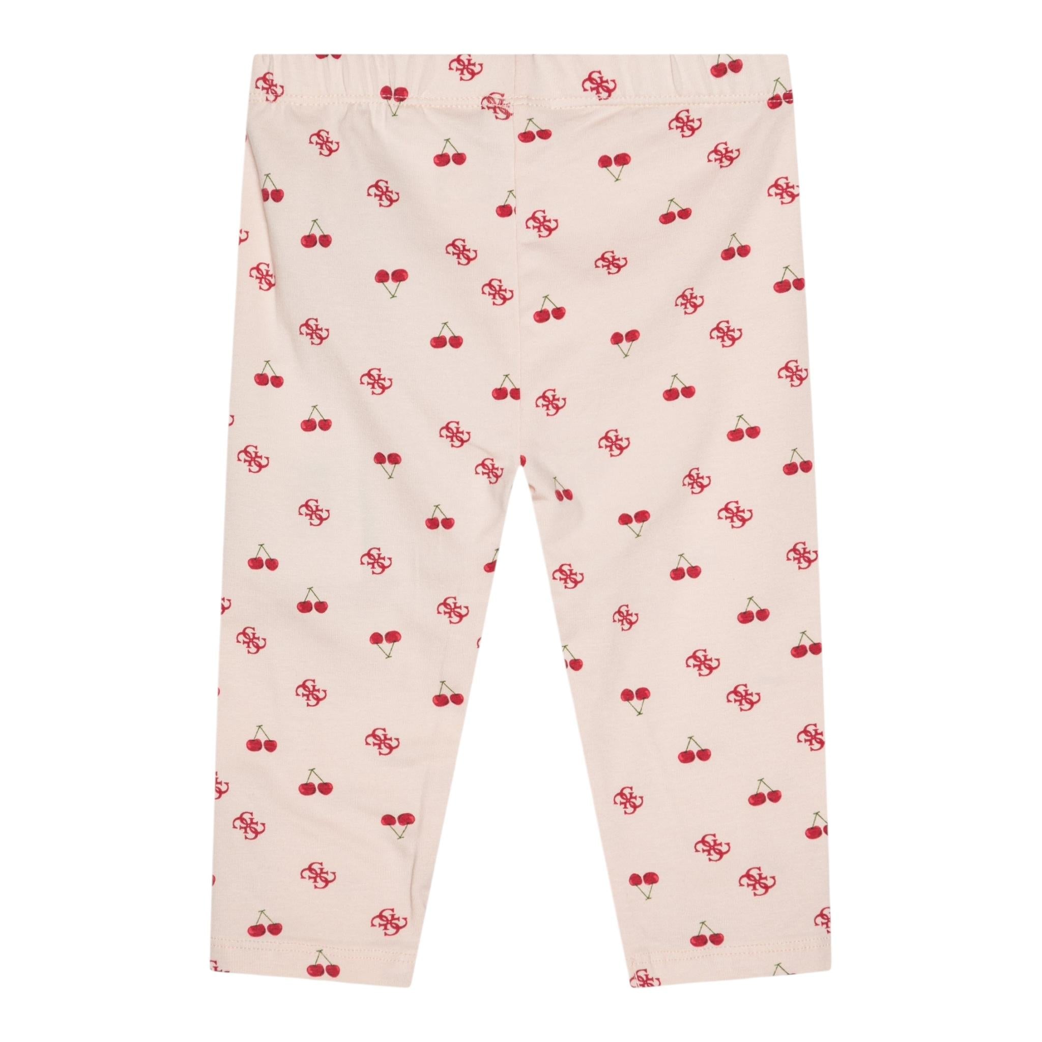 Guess Leggins Tinta Unita con Stampa per Neonata K5GB00J1314N ROSA GUESS 