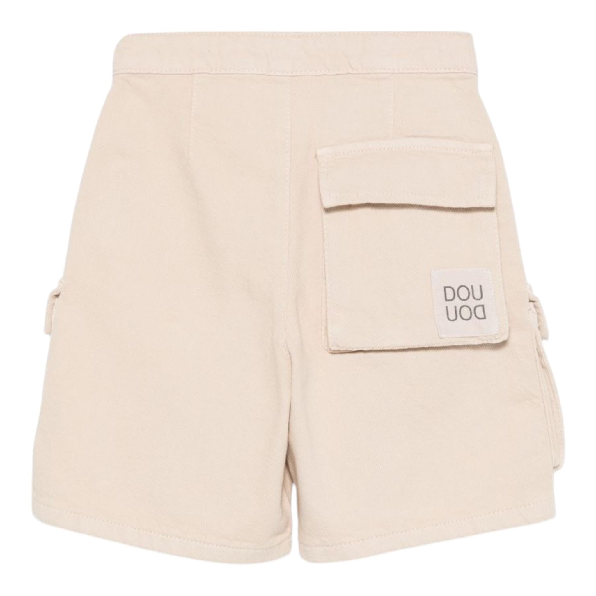 Dou Dou Short Tinta Unita con Girovita Regolabile per Bambina DW6Q89X BEIGE DOU DOU 