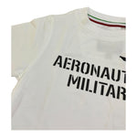 Aeronautica Militare T-Shirt Girocollo Tinta Unita con Stampa per Neonato 251TS0040AN BIANCO AERONAUTICA MILITARE 