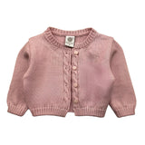 MARLU' coprispalle tinta unita con ricami Rosa per Neonata COPRISP ROSA MARLU' 