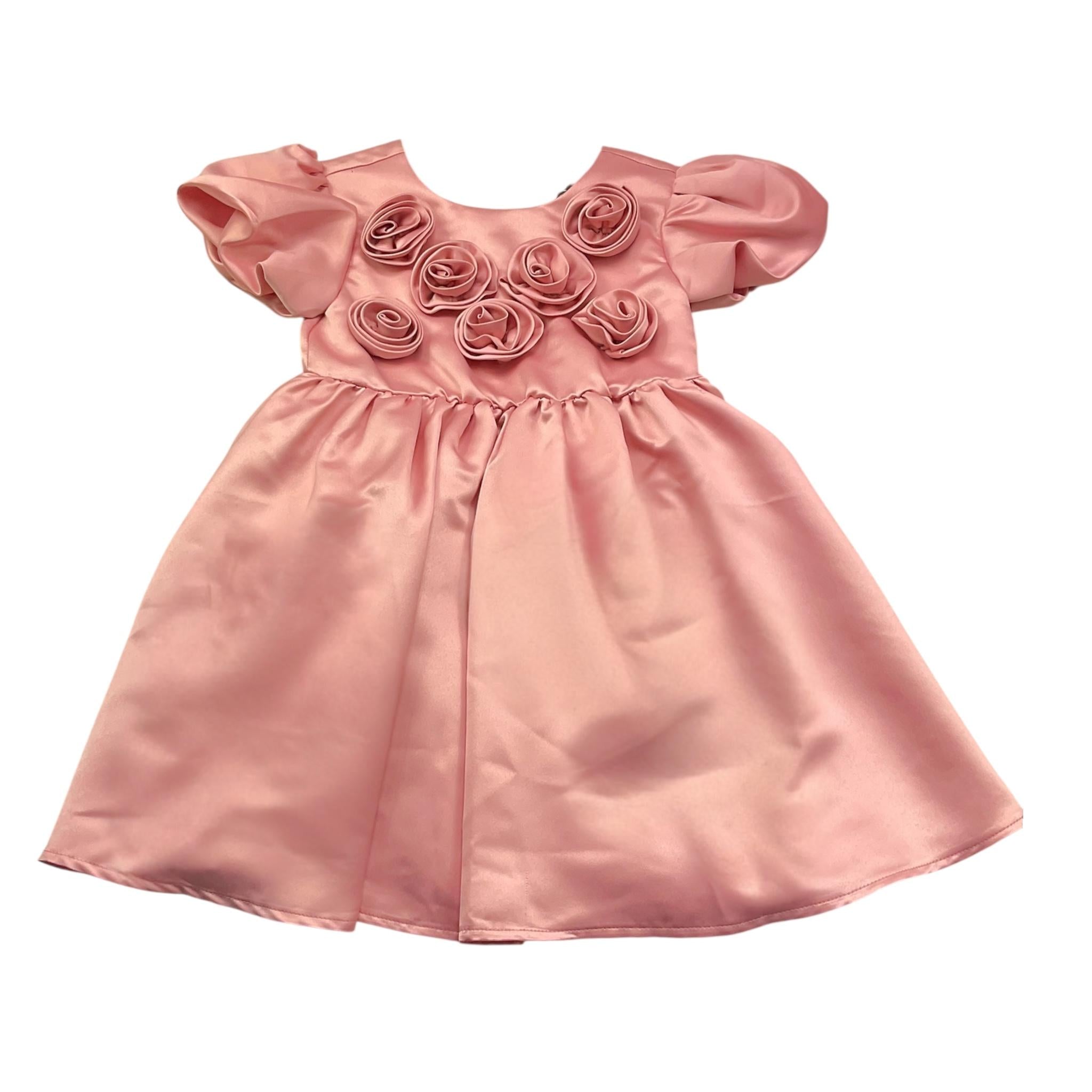 Twinset Abito Tinta Unita con Applicazioni per Bambina 251GJ2QP0 ROSA TWINSET 