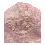 BABY LORD cappello tinta unita con ricami Rosa per Neonata 611 ROSA BABY LORD 