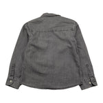 TRUSSARDI camicia tinta unita in denim Grigio per Bambino TBA25116CA GRIGIO TRUSSARDI 