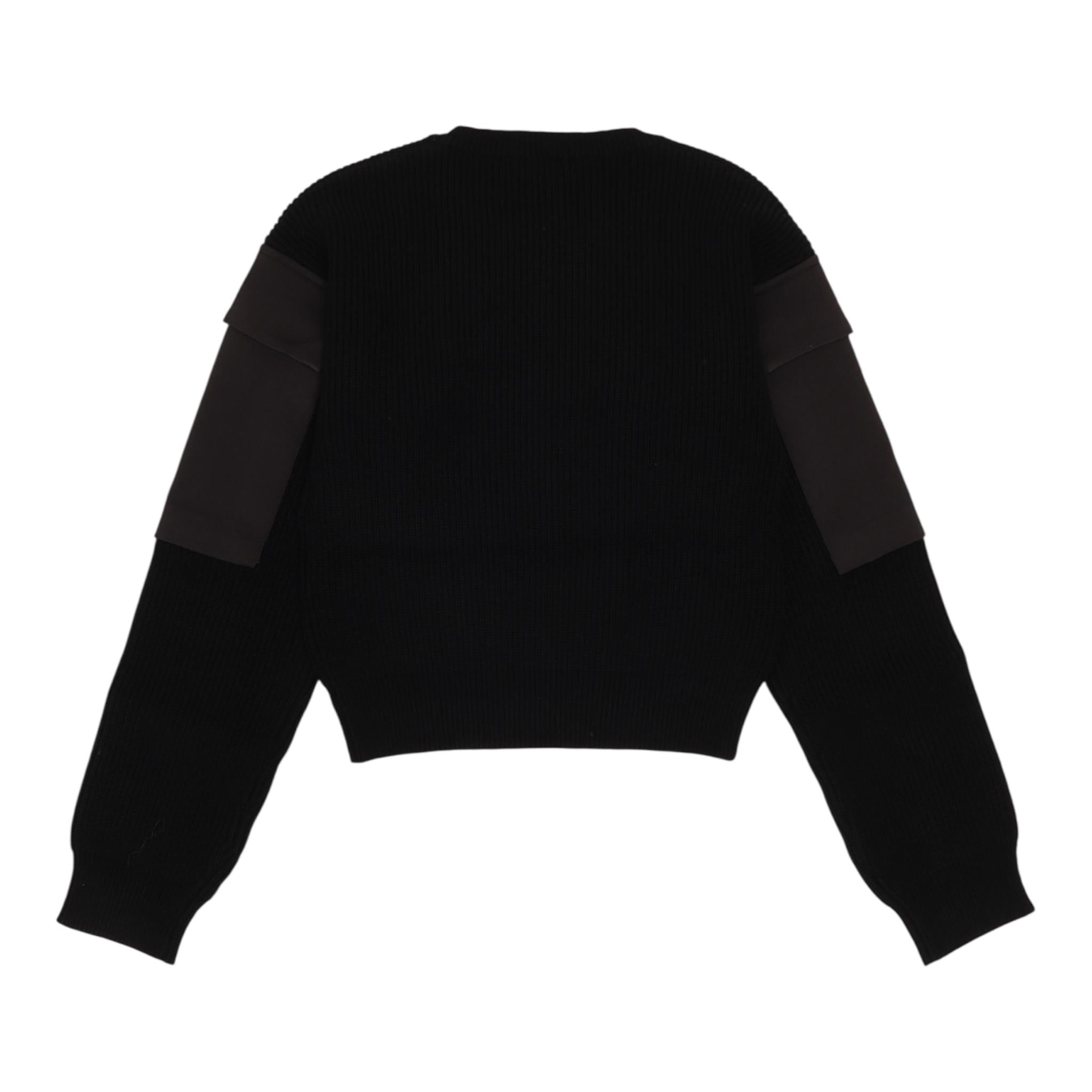 LIU JO maglia girocollo tinta unita con tasche alle maniche Nero per Bambina GF4215XX NERO LIU JO 