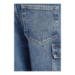 Calvin Klein Bermuda In Denim Tinta Unita con Tasconi per Bambino IB0IB024301 BLU CALVIN KLEIN 