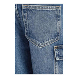 Calvin Klein Bermuda In Denim Tinta Unita con Tasconi per Bambino IB0IB024301 BLU CALVIN KLEIN 