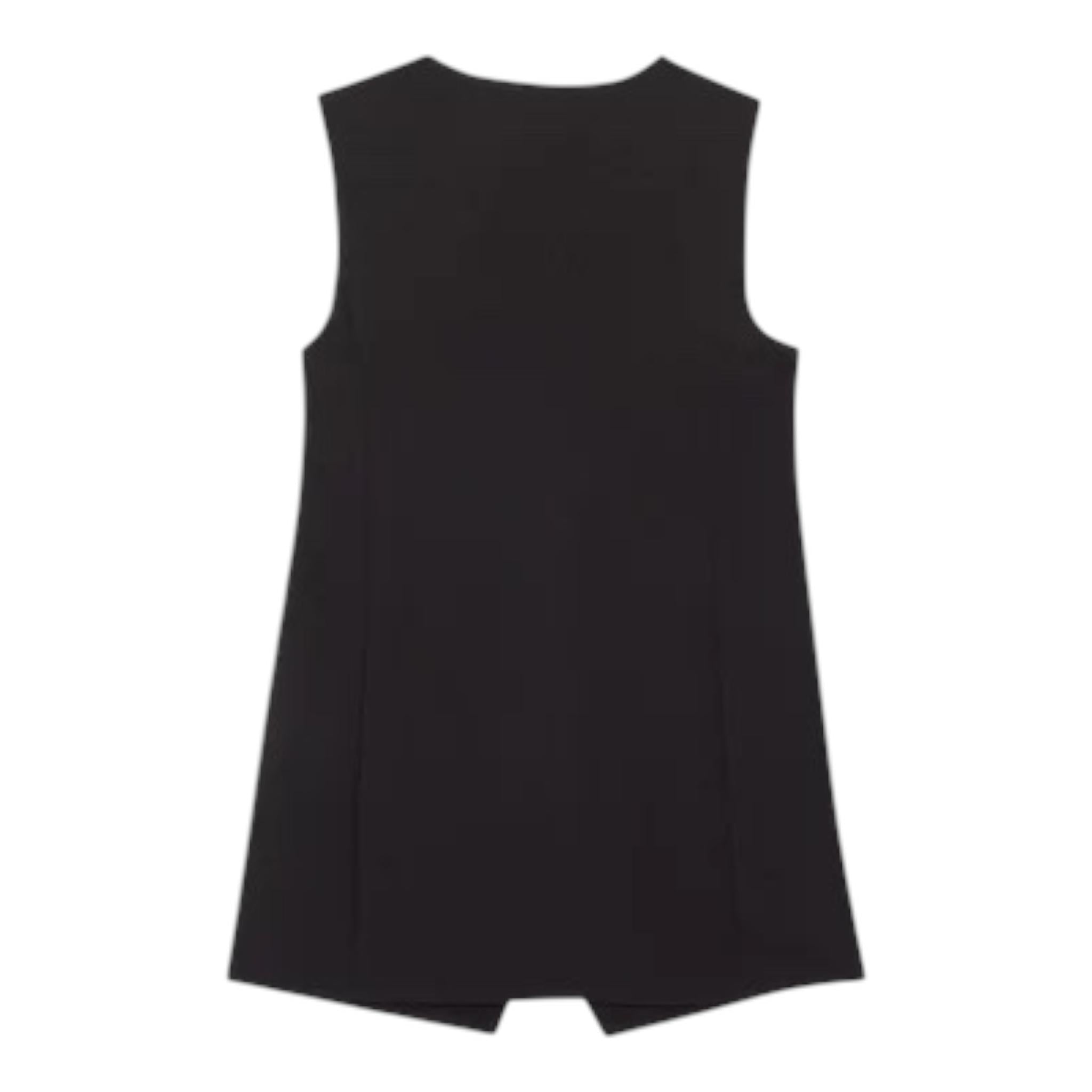 MOSCHINO gilet tinta unita con stampa Nero per Bambina HDV0FRL1A11 NERO MOSCHINO 