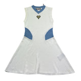 Just Cavalli Abito Giromanica Tinta Unita con Girocollo In Contrasto per Bambina JGP26109VE BIANCO JUST CAVALLI 