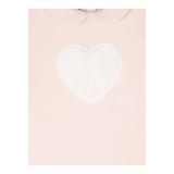 IL GUFO tutina manica lunga tinta unita con stampa Rosa per Neonata A24TP341M0100 ROSA IL GUFO 