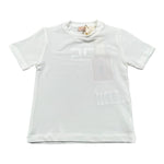 Elisabetta Franchi T-Shirt Girocollo Tinta Unita con Stampa per Bambina EGTS091 BIANCO ELISABETTA FRANCHI 