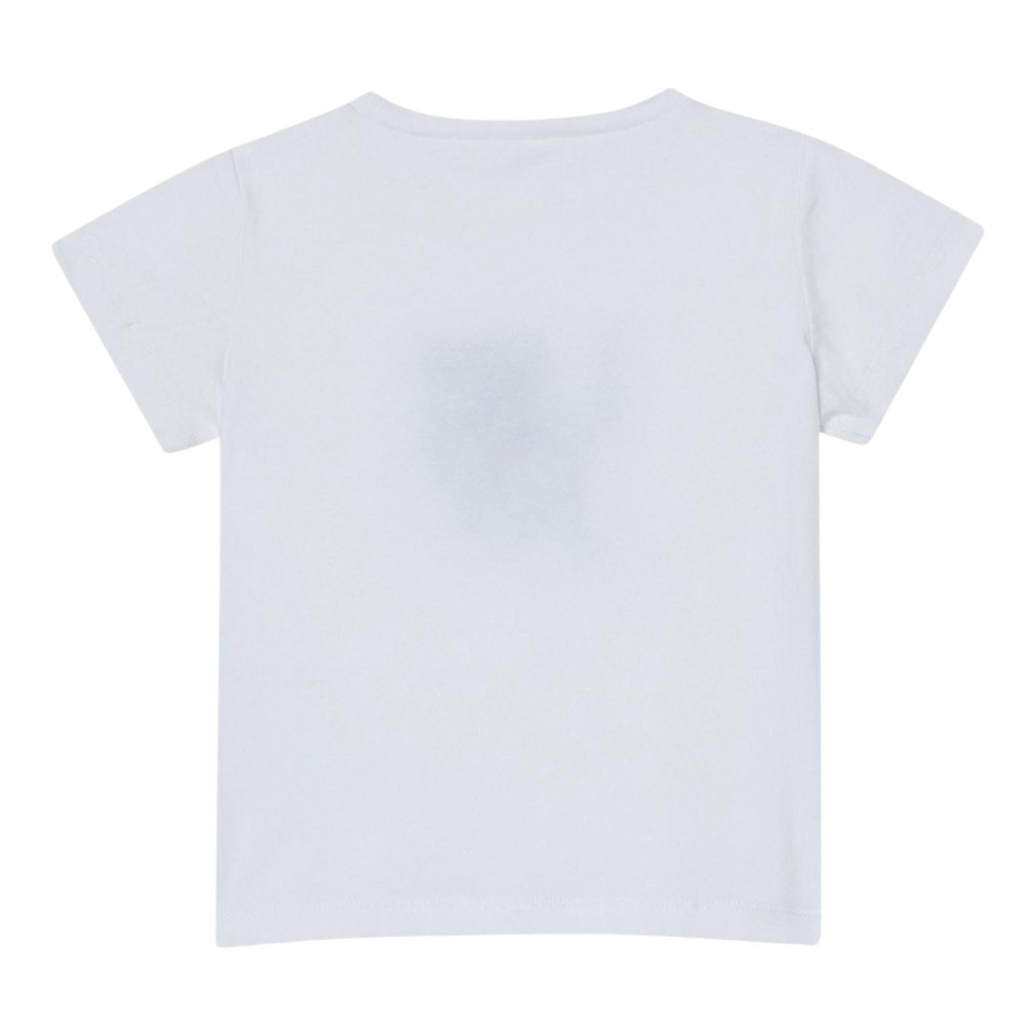 Liu Jo T-Shirt Tinta Unita Girocollo con Stampa per Neonata KA5039J5X BIANCO LIU JO 