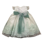 Pontoporponto Abito Ceriminiale Tinta Unita con Tulle per Neonata 6148 BIANCO PONTOPORPONTO 