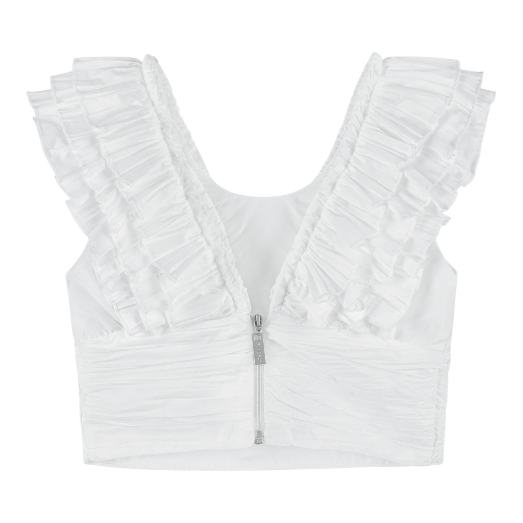 Fun & Fun Completo 2 Pezzi Top-Gonna Tinta Unita per Bambina FNCJSK00984 BIANCO FUN & FUN 