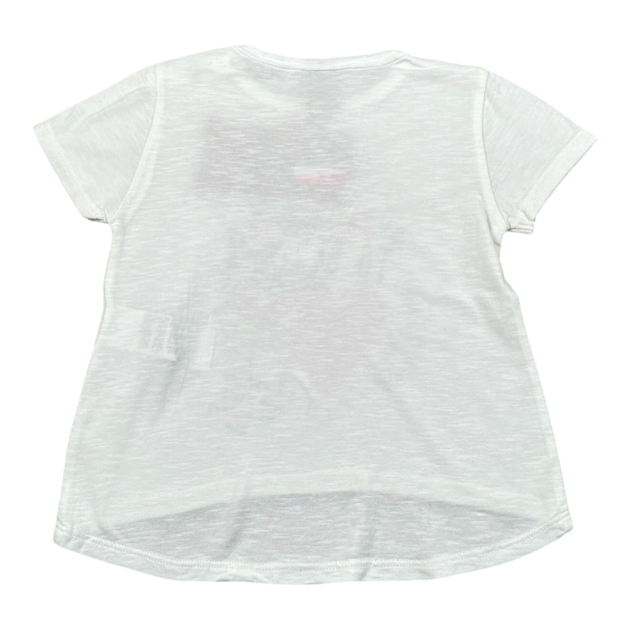 Please T-Shirt Girocollo tinta unita con Stampa Bianco per Neonata MB28030G BIANCO PLEASE 