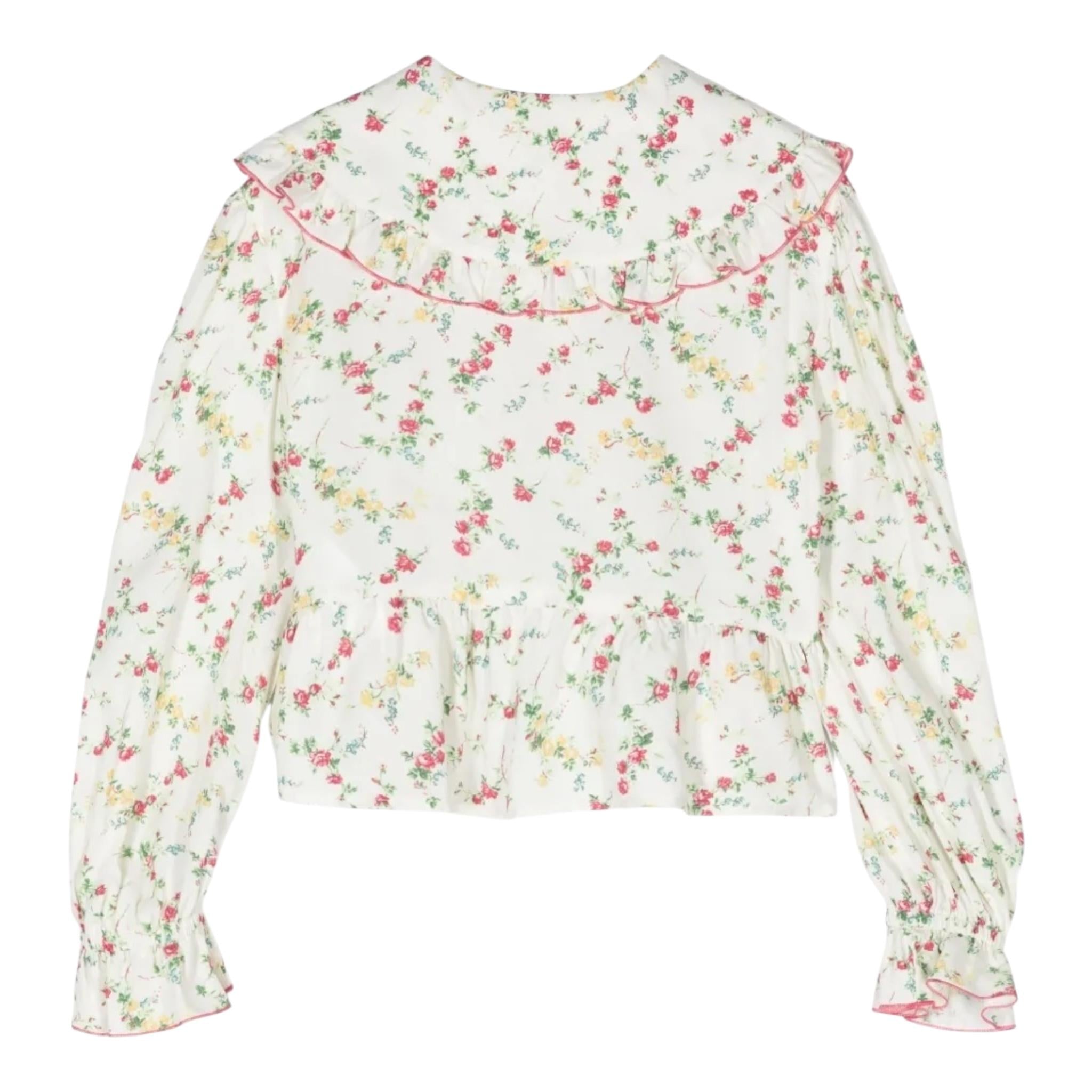 PHILOSOPHY camicia tinta unita con fantasia fiori Panna per Bambina PFCA027 PANNA PHILOSOPHY 