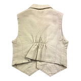 Emanuel Pris Gilet Tinta Unita Con Bottoni  Beige Per Neonato