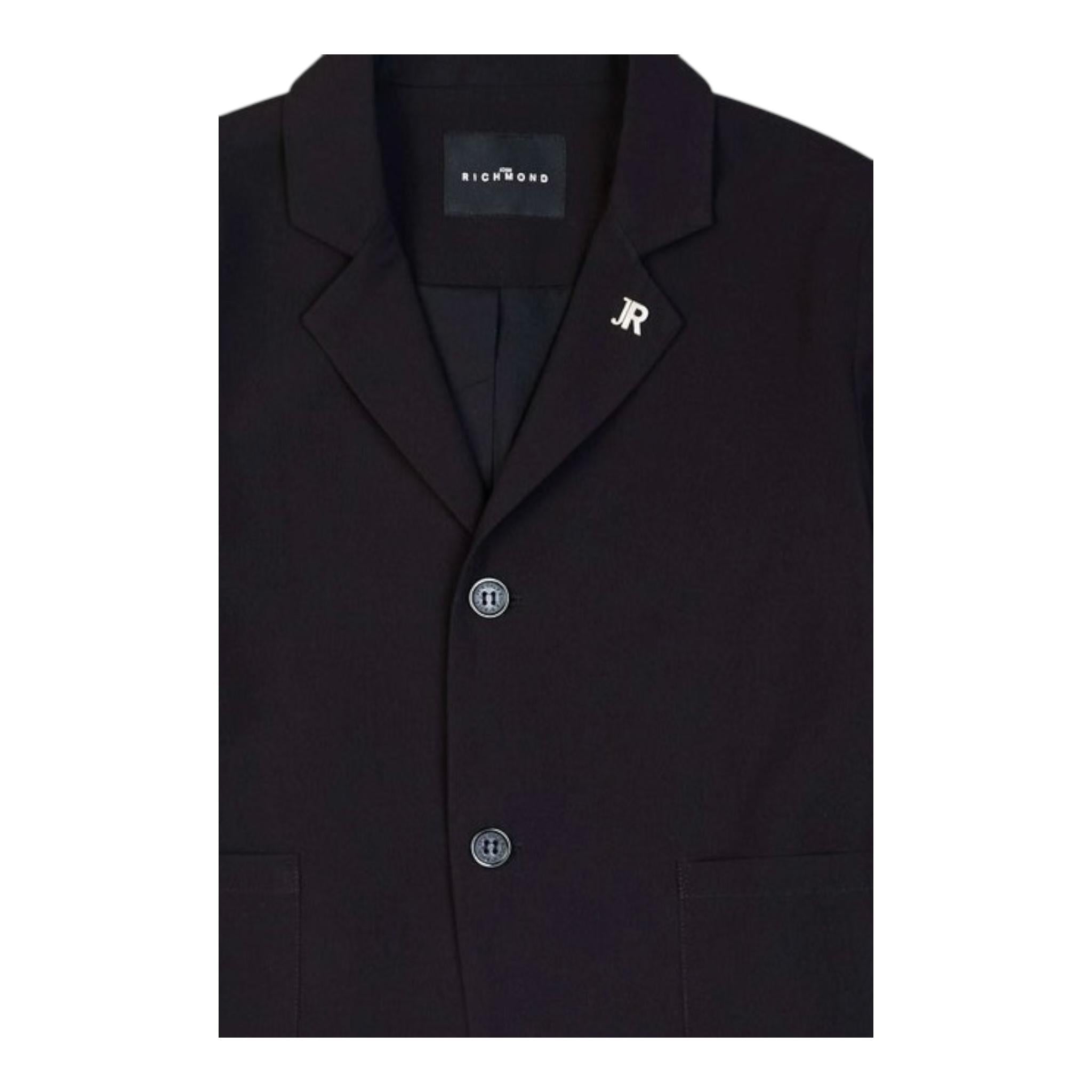 John Richmond Giacca Tinta Unita con Bottoni per Bambino RBP25221GC NERO JOHN RICHMOND 