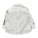 Daniele Alessandrini Camicia Manica Lunga Tinta Unita con Stampa per Neonato 1291C0826X PANNA DANIELE ALESSANDRINI 