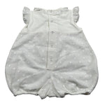 Petit Pagliaccetto Giromanica tinta unita con Tull Bianco per Neonata S7214562 BIANCO PETIT 