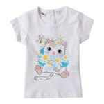 I Do T-Shirt Girocollo Tinta Unita con Stampa per Neonato 4B545 BIANCO I DO 