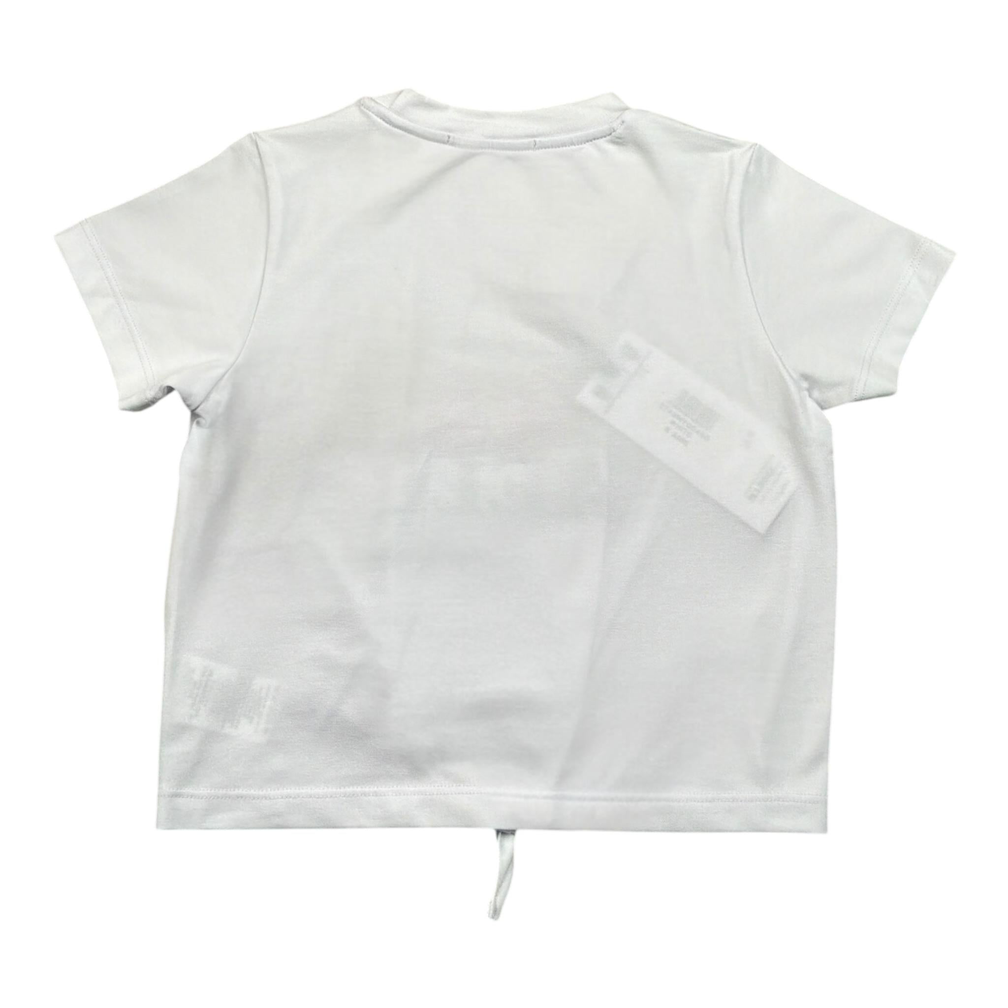 Gaelle T-Shirt tinta unita con Stampa Bianco per Bambina 2746M00490 BIANCO GAELLE 