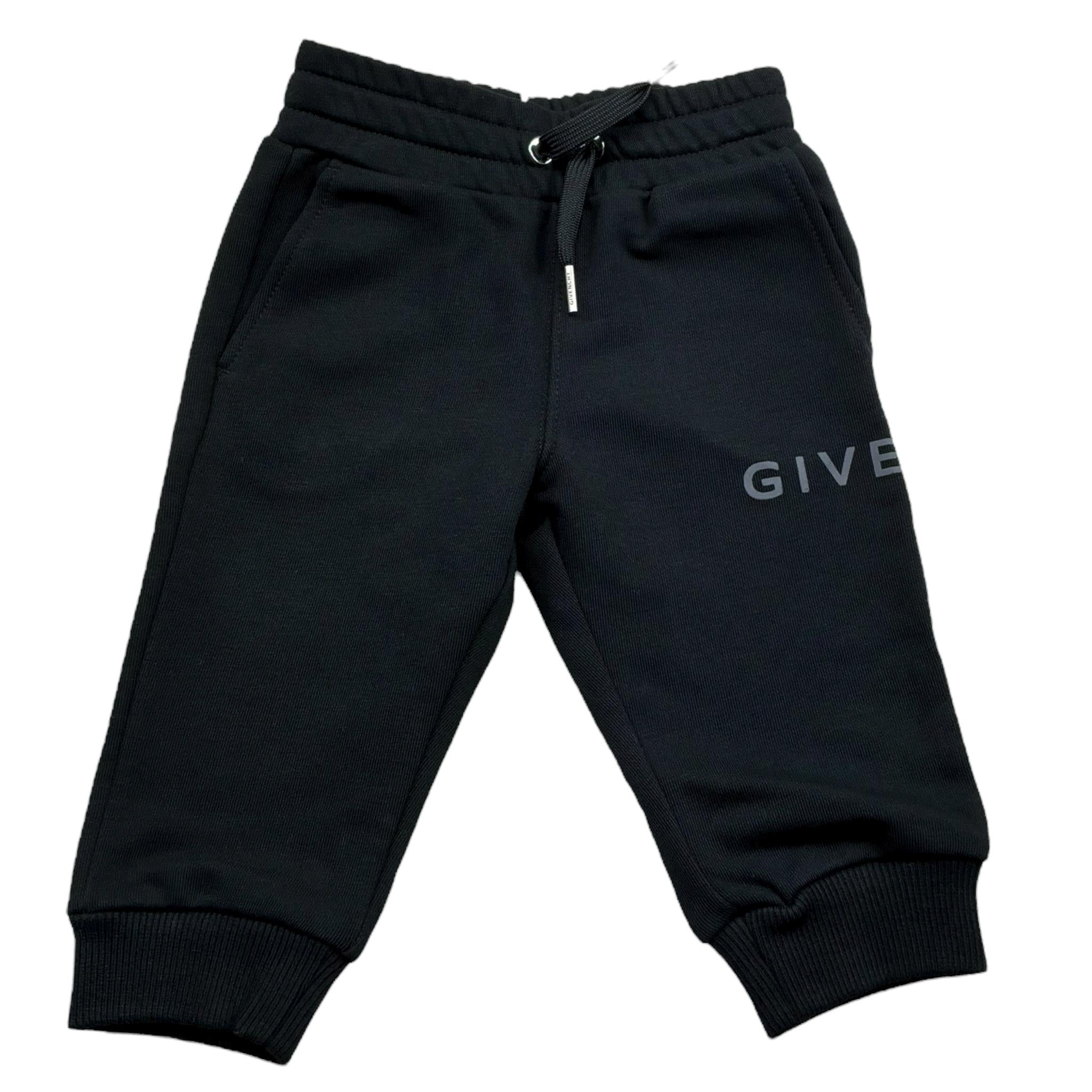 Givenchy Pantalone Tuta Tinta Unita per Neonato H30632 NERO GIVENCHY 