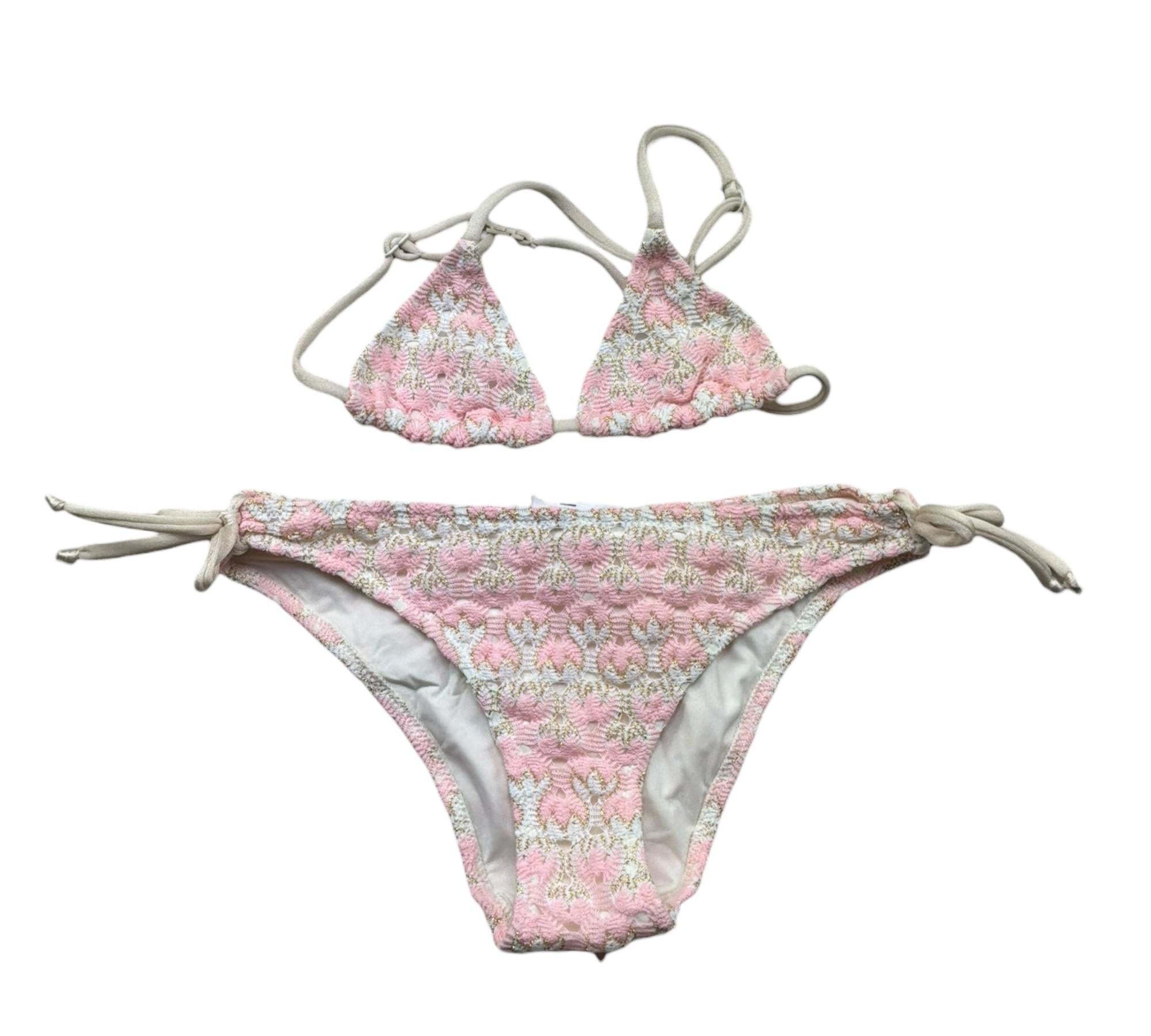 Saint Barth Costume 2 Pezzi Triangolo-Mutandina per Bambina RACHEL ROSA SAINT BARTH 