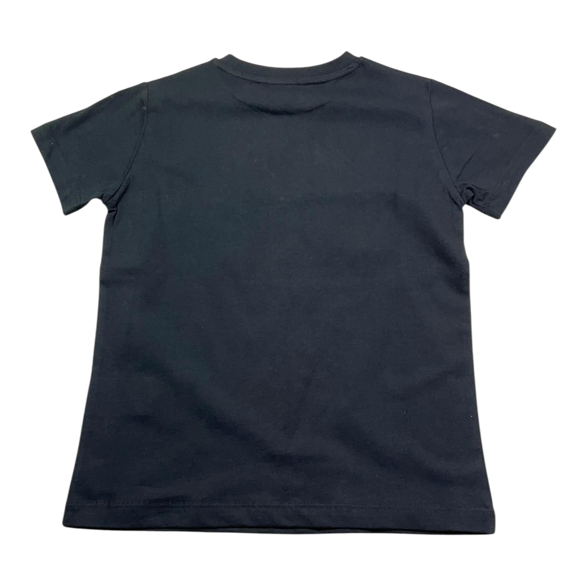 Cesare Paciotti T-Shirt Girocollo Tinta Unita con Stampa per Bambino TSP5165J NERO CESARE PACIOTTI 