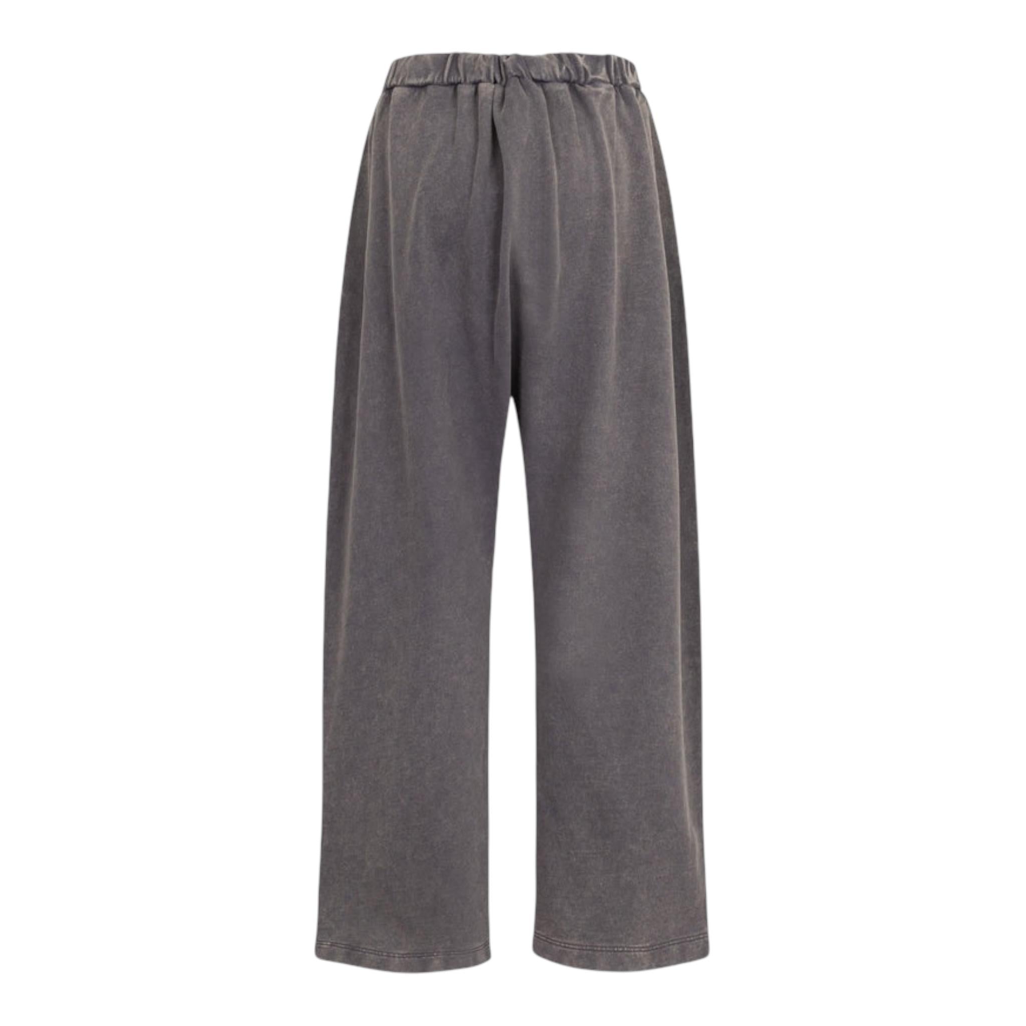 Dou Dou Pantalone Tuta Tinta Unita con Elastico In Vita per Bambina DW6R00 GRIGIO DOU DOU 