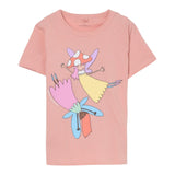 Stella Mccartney T-Shirt Girocollo Tinta Unita con Stampa per Neonata TW8A31N ROSA STELLA McCARTNEY 