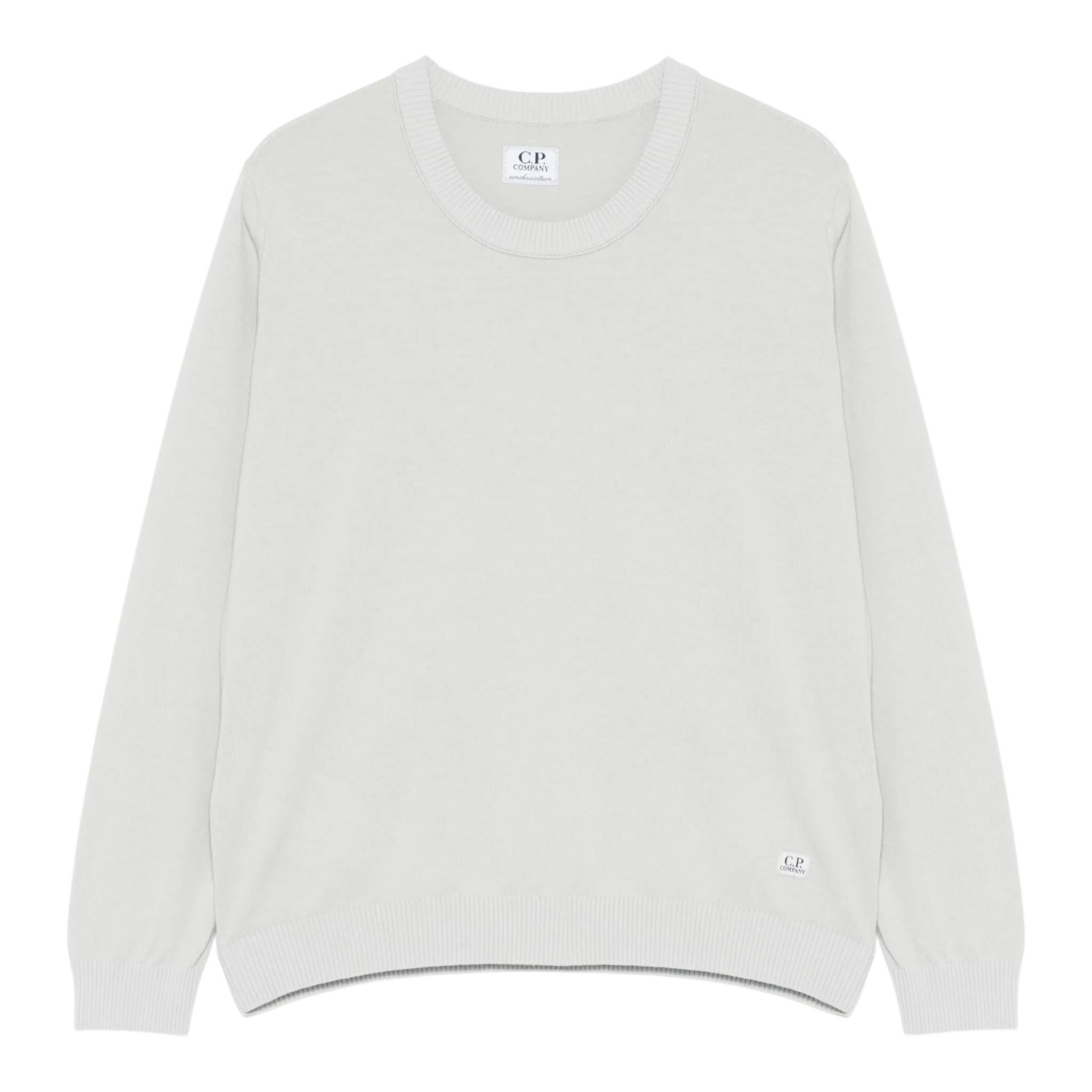 C.P. Company Maglia Girocollo Tinta Unita per Bambino CUW00C GRIGIO C.P. COMPANY 