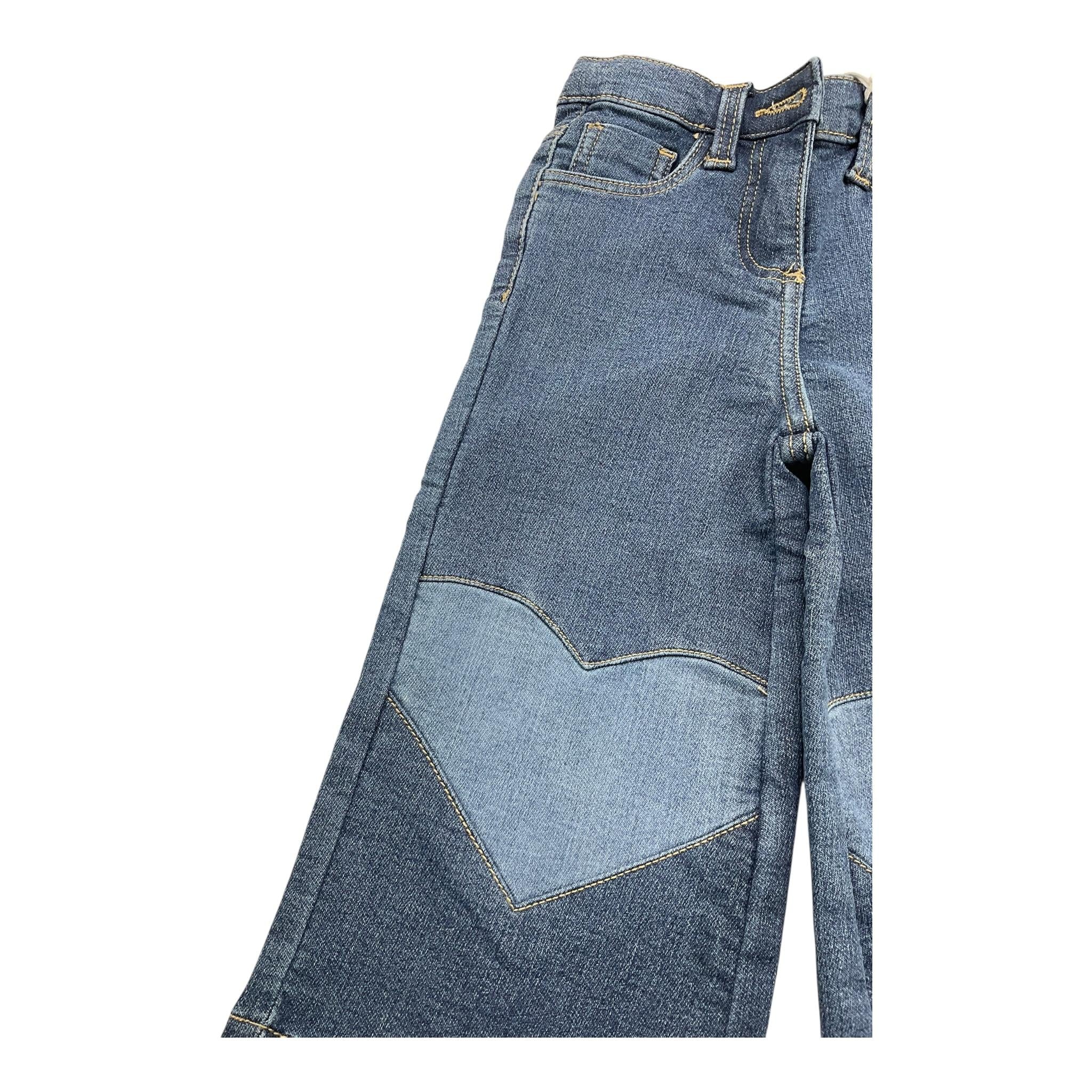 LOSAN jeans tinta unita modello zampa Blu per Neonata 51030764664015 BLU LOSAN 