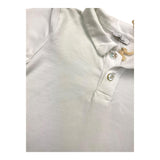 Zero Ampere Poloshirt Halbarm Einfarbig Weiß Für Neugeborene