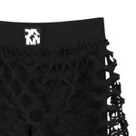 Dkny Short Tinta Unita con Gonna Traforata per Bambina D62262 NERO DKNY 