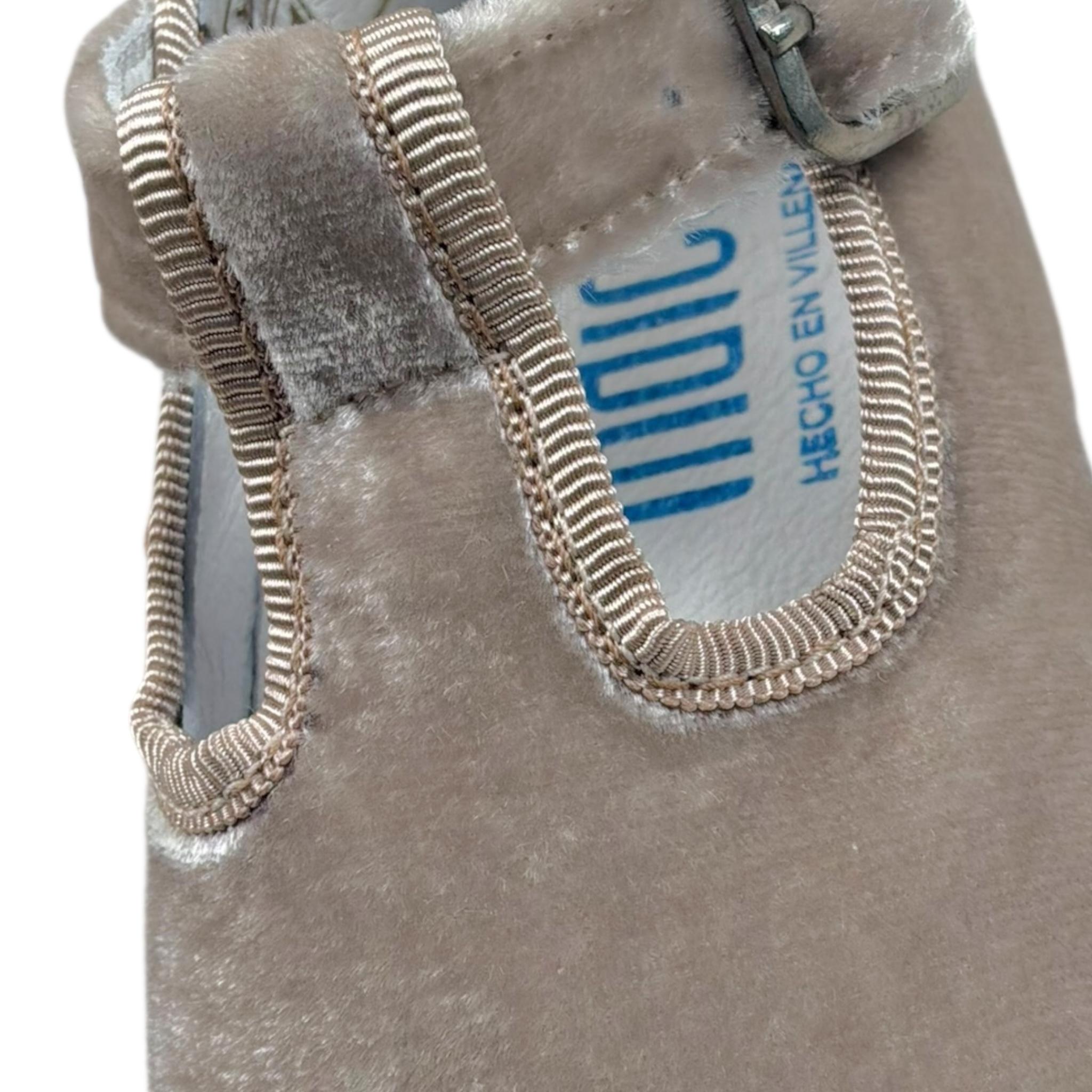 Indice Bellerina In Velluto Tinta Unita per Neonata 323 BEIGE INDICE 