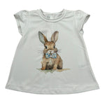 Per Te T-Shirt Girocollo Tinta Unita per Neonata 34311 BIANCO PER TE 