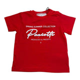 Cesare Paciotti T-Shirt Tinta Unita Girocollo con Stampa per Neonato TSP3157B ROSSO CESARE PACIOTTI 