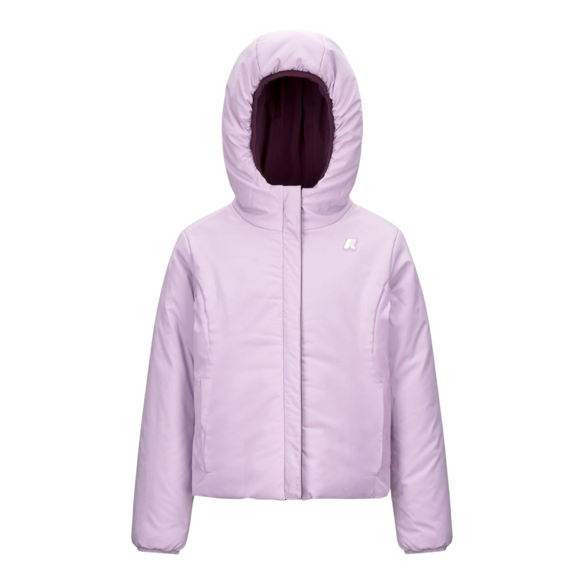 K-WAY giubbino bicolore reversibile  Lilla/viola per Neonata K71338W LILLA/VIOLA K-WAY 