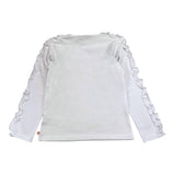 Carre'Ment Beau Shirt Rundhals Einfarbig Weiß Für Mädchen