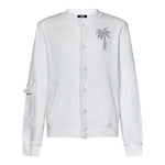 MCU felpa tinta unita con bottoni e brillantini Bianco per Bambina MCUK6004 BIANCO MCU 