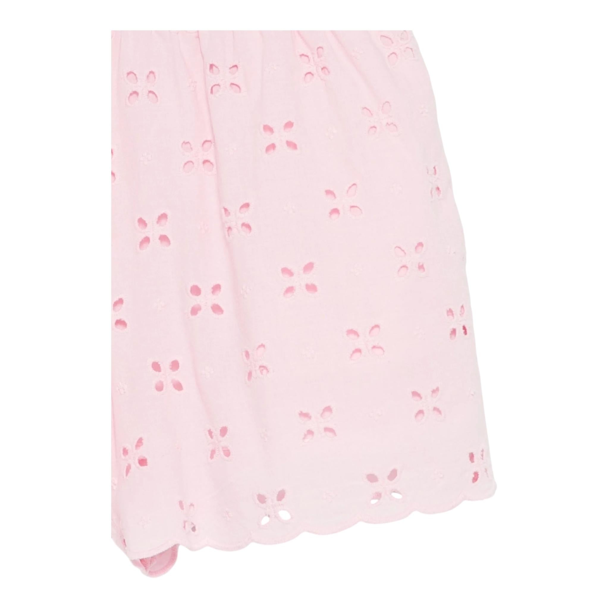 Saint Barth Short Tinta Unita In Pizzo Sangallo per Bambina MEA00104056 ROSA SAINT BARTH 