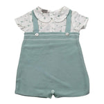 Paz Rodriguez Pagliaccetto Bicolore Mezza Manica per Neonato 005122296 VERDE PAZ RODRIGUEZ 