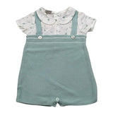 Paz Rodriguez Pagliaccetto Bicolore Mezza Manica per Neonato 005122296 VERDE PAZ RODRIGUEZ 