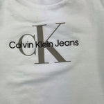 CALVIN KLEIN shirt girocollo tinta unita con stampa Bianco per Neonato IN0IN00005 BIANCO CALVIN KLEIN 