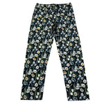 Monnalisa Leggins Tinta Unita Fantasia Floreale per Bambina 413410 NERO MONNALISA 