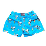 Saint Barth Costume Modello Boxer Tinta Unita con Stampa per Bambino SNOOPYY AZZURRO SAINT BARTH 
