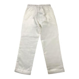 Make Pantalone Tinta Unita Con Elastico In Vita Bianco Per Bambino
