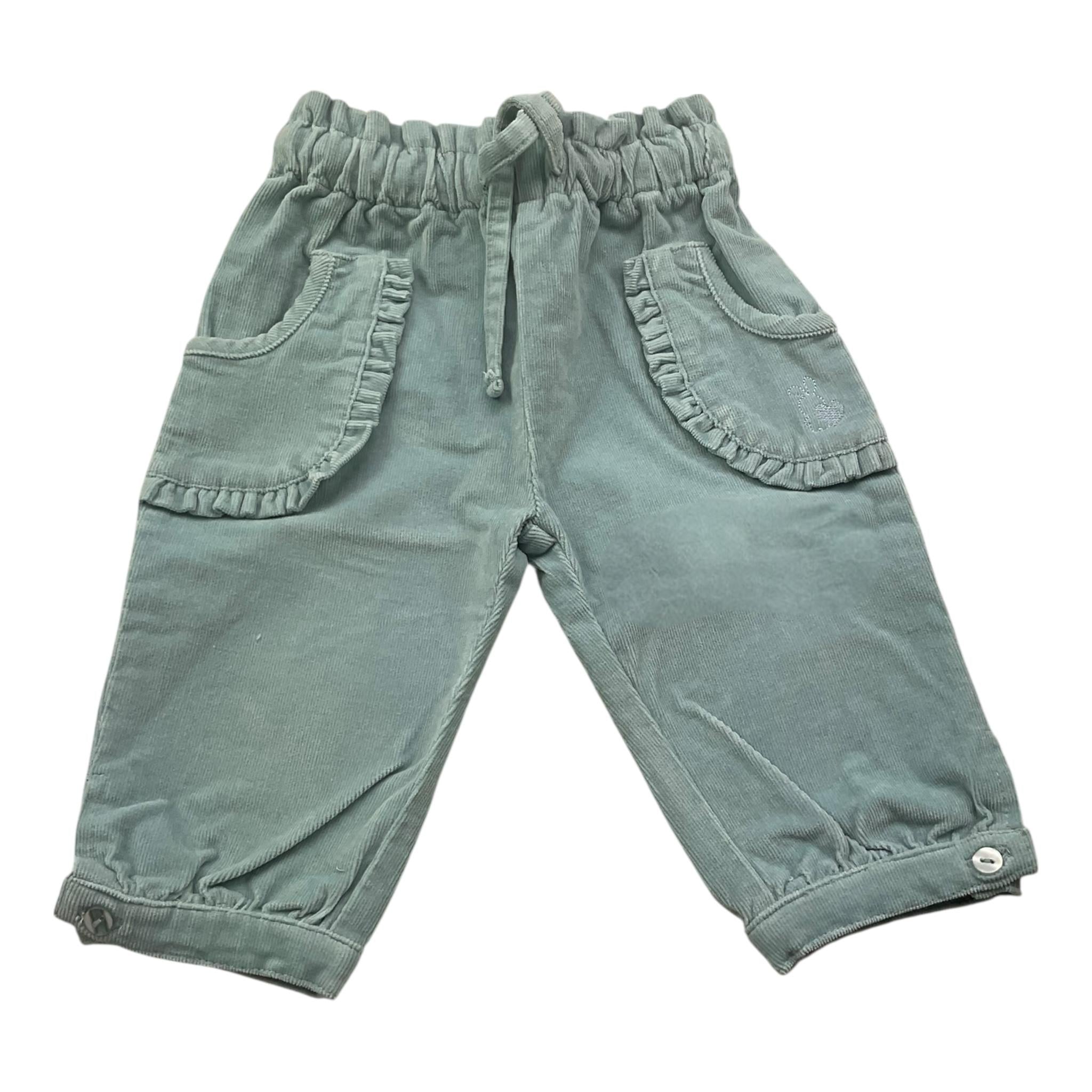 I DO pantalone tinta unita con elastico in vita Azzurro per Neonata 4A287 AZZURRO I DO 