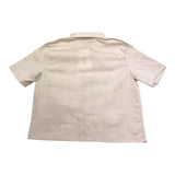 Hinnominate Camicia Mezza Manica Modello Crop Tinta Unita per Bambina 3646CY00096 BEIGE HINNOMINATE 